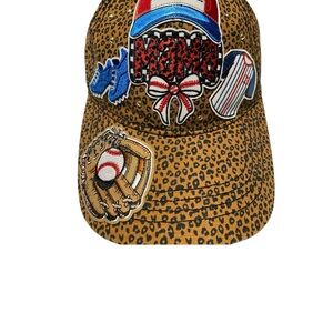 Animal Print Baseball Mama Cap